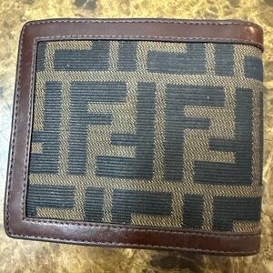 Mens Fendi Zucca Print Wallet